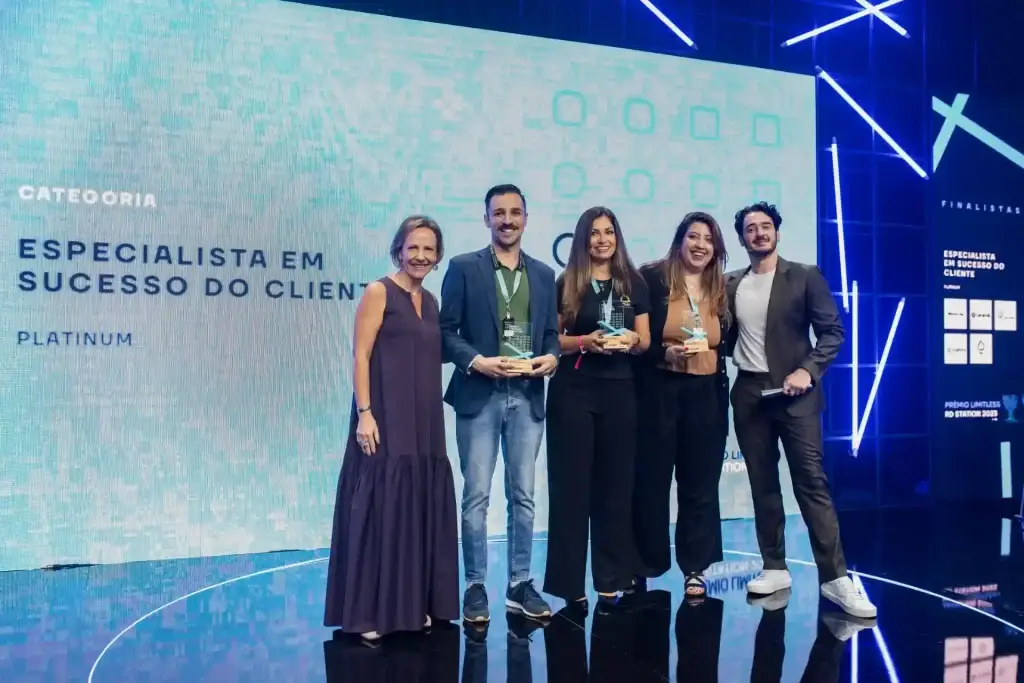 Premiação Especialisa em Sucesso do Cliente.